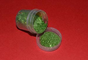 Глітер фасований Салатовий 10 г, 12 мл, HY10516