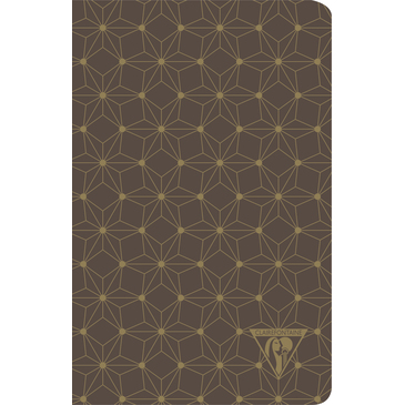 Блокнот 11*17 см 48 арк. Neo Deco NoteBook, лінійка, на скобі, папір сл.кістка, черв.дерево, 192306C