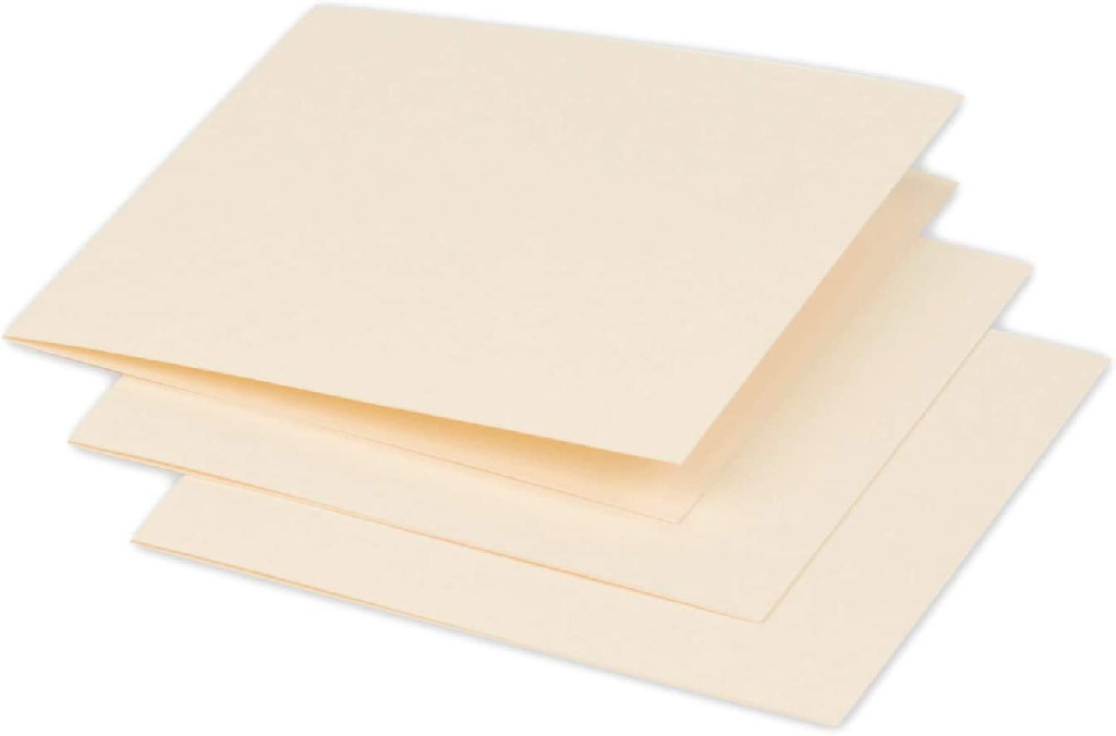 Заготовка для открыток сложенная Pollen 116*116 мм/210 г, Cream, Кремовый, 16117C Clairefontaine