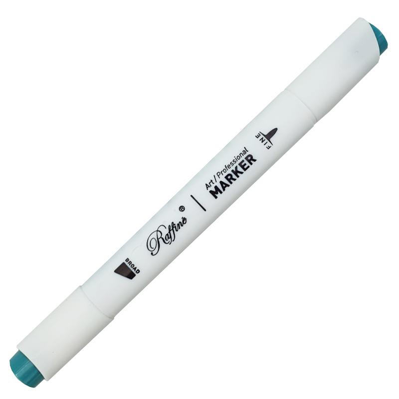 Скетч-маркер двосторонній Raffine Forest green (B635), 7800-6CB Marco