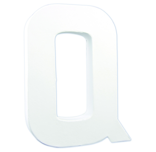 Заготовка из папье-маше Буква "Q" 3*17*20,5 см, AC716C ТМ "Clairefontaine"