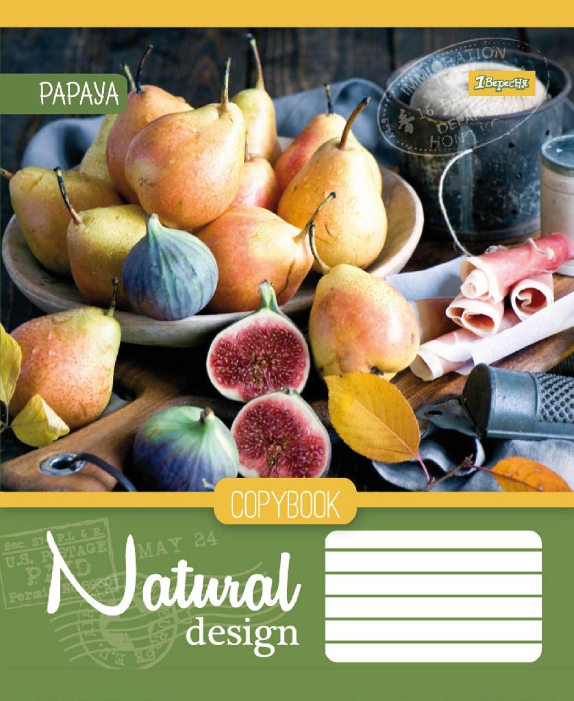 Зошит 60 лін. 1В Natural Fruits -17, 760424 (6861)