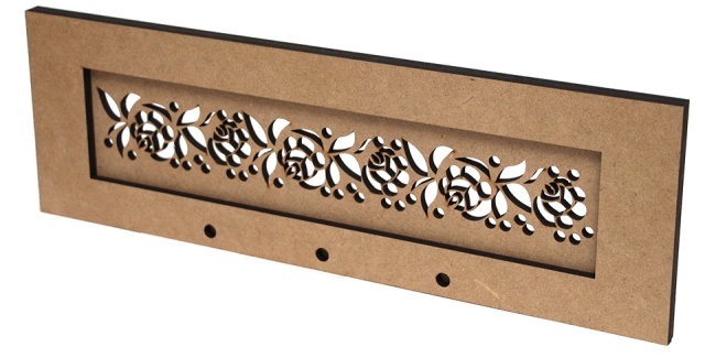 Вешалка для полотенец серия "Цветочный орнамент", 40*13*1,2 см