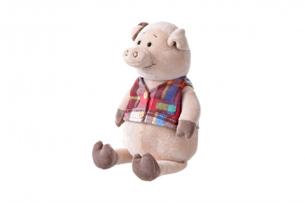 Мягкая игрушка Same Toy, Поросенок в жилетке, 35см, THT723
