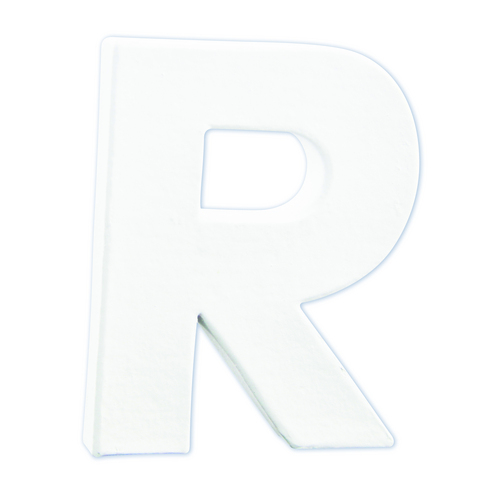 Заготовка из папье-маше Буква "R" 1,5*10,5*12 см, AC747C ТМ "Decopatch"