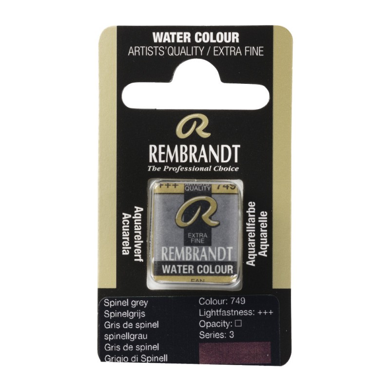 Краска акварельная Rembrandt 749 Серый шпинель, кювета, Royal Talens