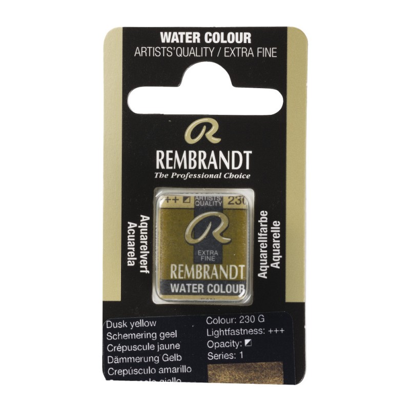 Краска акварельная Rembrandt 230 Желтый сумеречный, кювета, Royal Talens