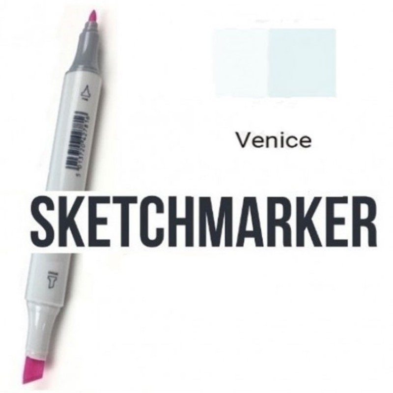 Маркер SKETCHMARKER, 2 пера: долото и тонкое, Venice - Венеция, SM-B15 3