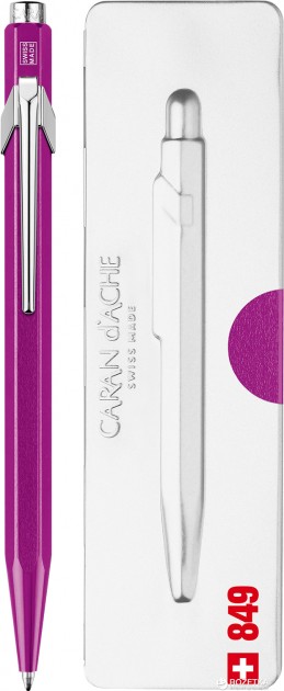 Ручка Caran d`Ache 849 Metal-X Фіолетова+box, 849.850