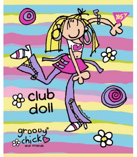 Зошит 12 кос. YES Groovy Chick, 764243