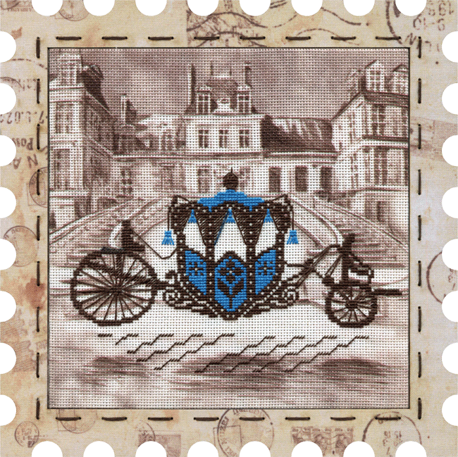 Набор для вышивания "Карета", 24*24, КО4013-У