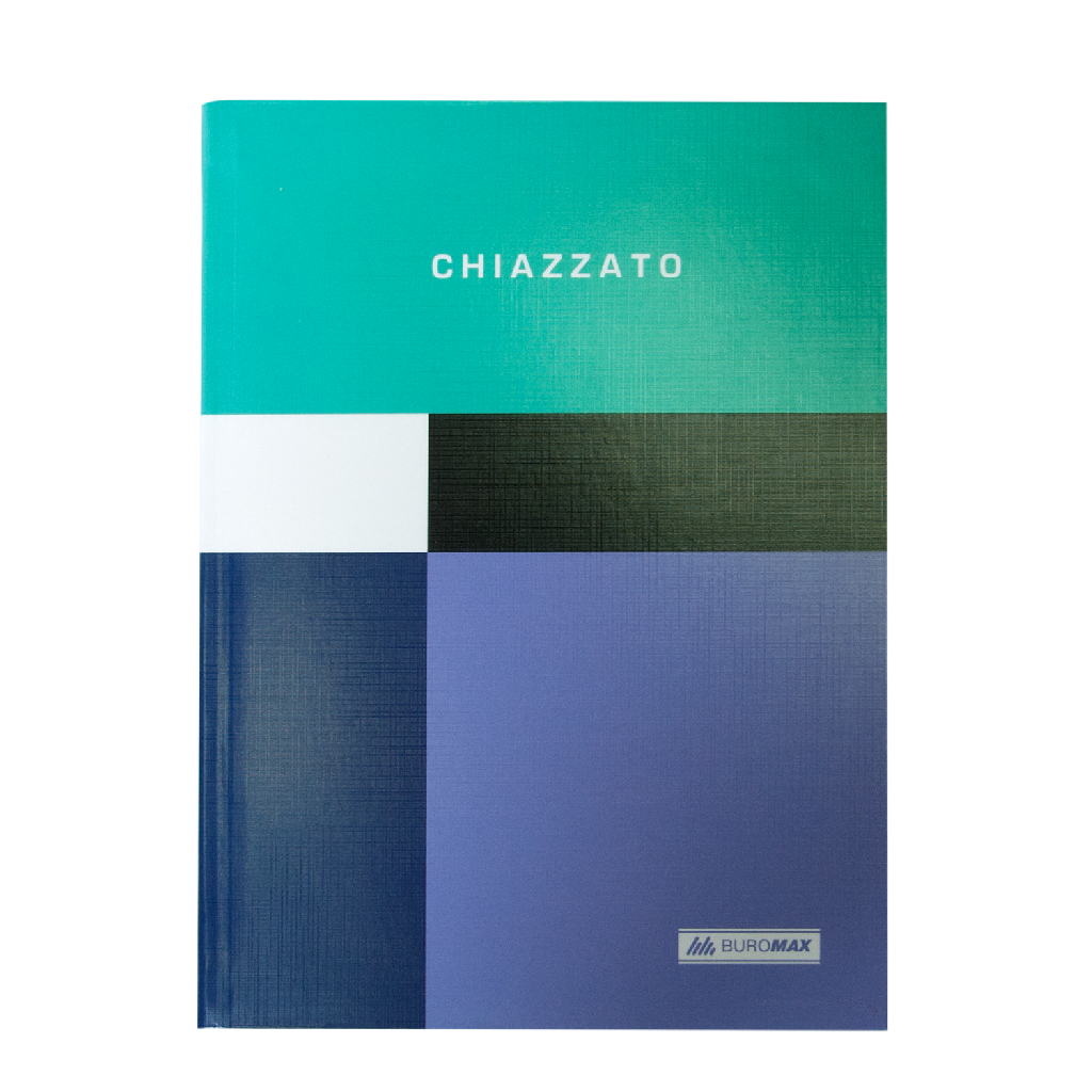 Блокнот А5 80 л "Chiazzato", кл., инт. обложка, мат. лам., бирюзовый BM.24522102-06
