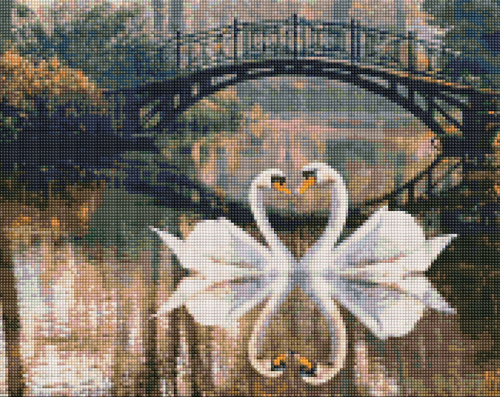 Набір з алмазною мозаїкою "Романтична історія" 40*50 см, AMO7410 ТМ "Ідейка"