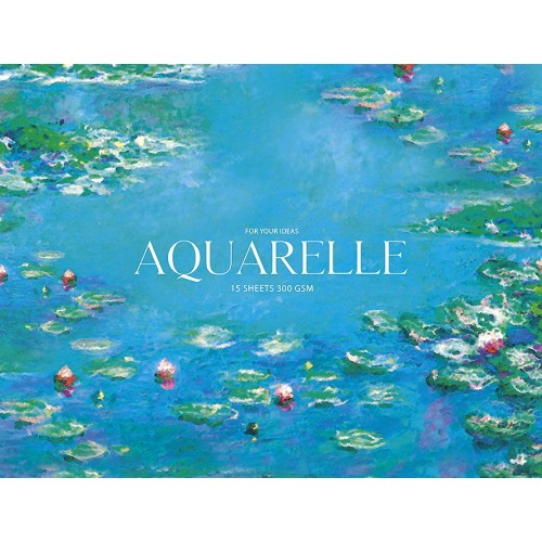 Блок для акварелі на склейці "Aquarelle" А4+, 15 арк. (8169)