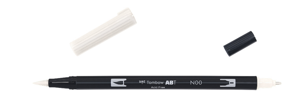Маркер-блендер двосторонній ABT BrushPen ABT-N00, безбарвний ТМ "Tombow"