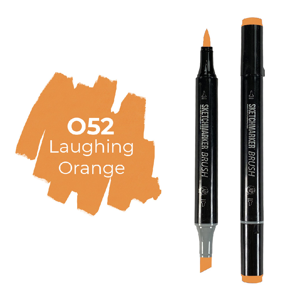 Маркер двосторонній SKETCHMARKER Brush Апельсин, що сміється, SMB-O52 3