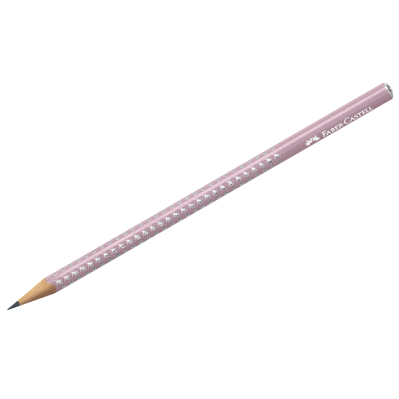 Карандаш чернографитный Grip Sparkle, розовые тени, 118234Р Faber-Castell