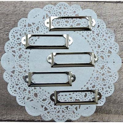 Рамки декоративные металлические Сталь 6 на 1,7 см 5 шт HY015167