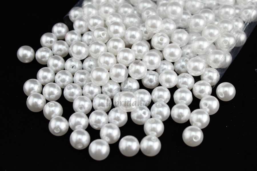 Жемчуг белый, 16 мм*250 гр, 5-13623