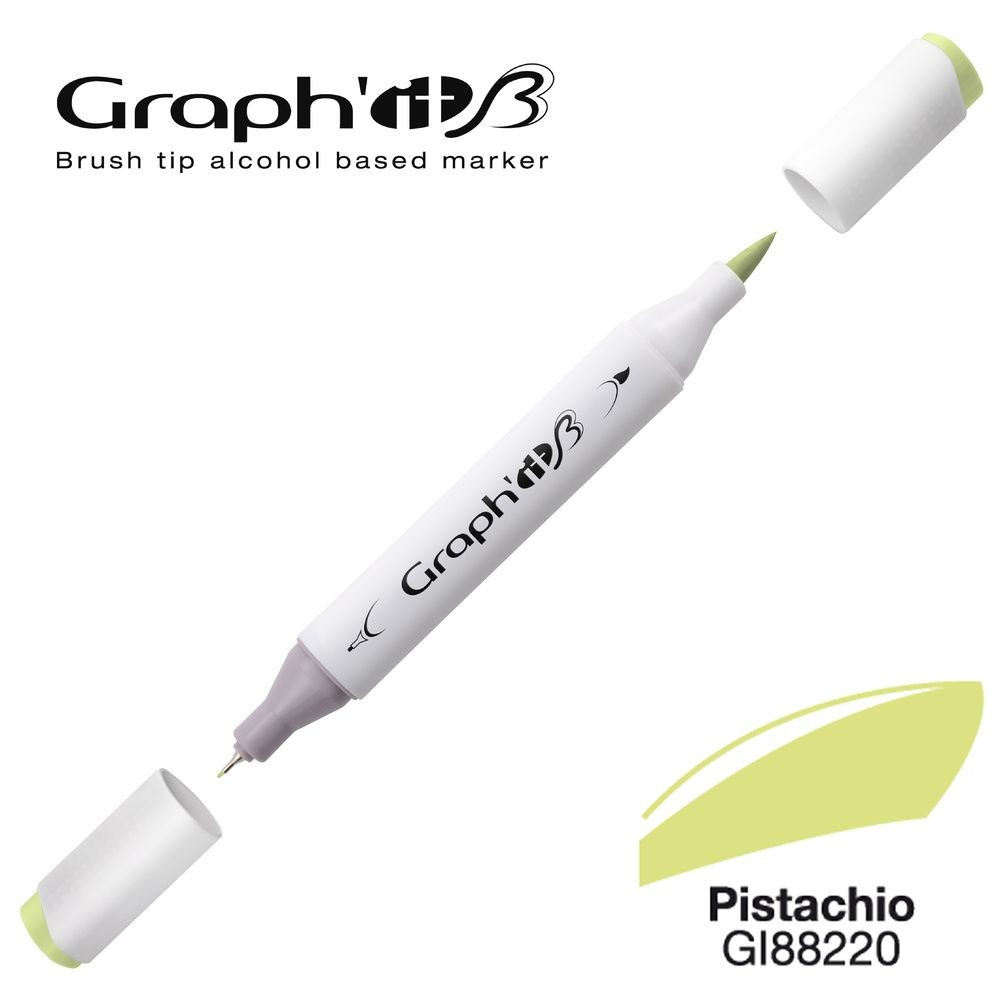 Маркер двосторонній Brushmarker, Фісташковий (8220), GI88220 Graph`it