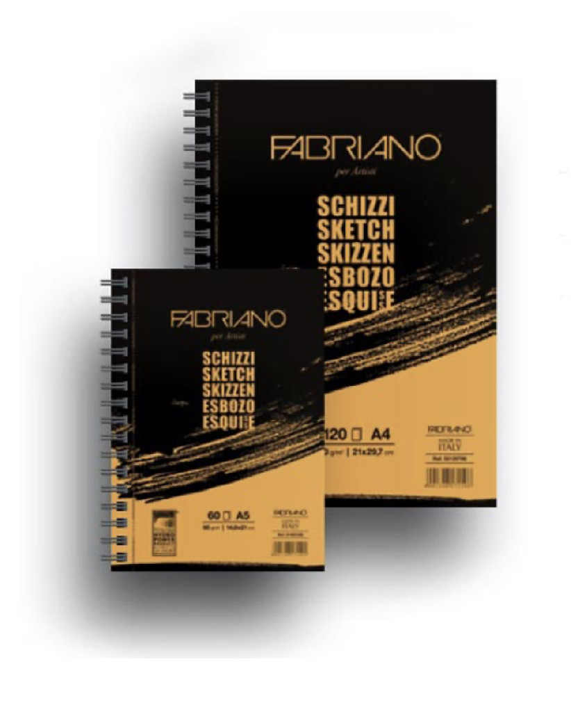 Склейка для ескізів Schizzi Sketch А5 (14,8х21см), 90г/м2, 60л., Fabriano 1
