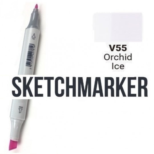 Маркер SKETCHMARKER, 2 пера: долото и тонкое, Orchid Ice - Фиолетовый лед, SM-V55 3