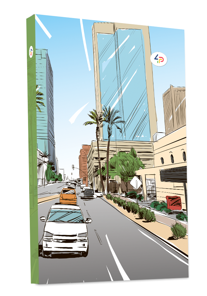 Блокнот А5 "Streets note" green, 901487, TM Profiplan  