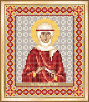 Схема для вышивания бисером иконы СБИ-091 "Ангелина" 12*14 см ТМ "Чарівна мить"