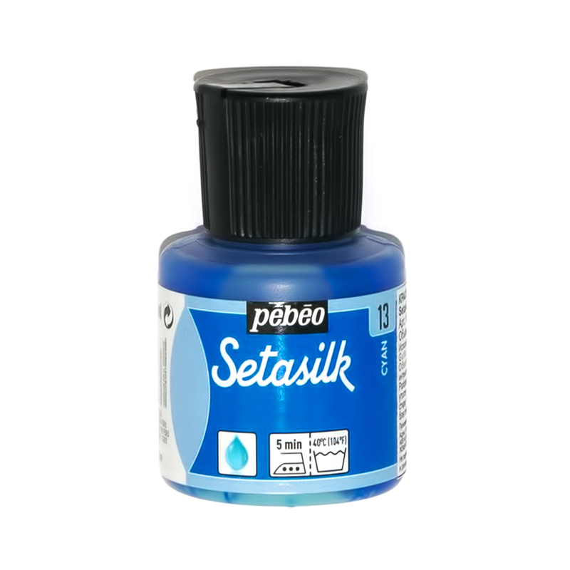 Фарба по шовку Setasilk 45 мл, блакитна, 181-013 Pebeo