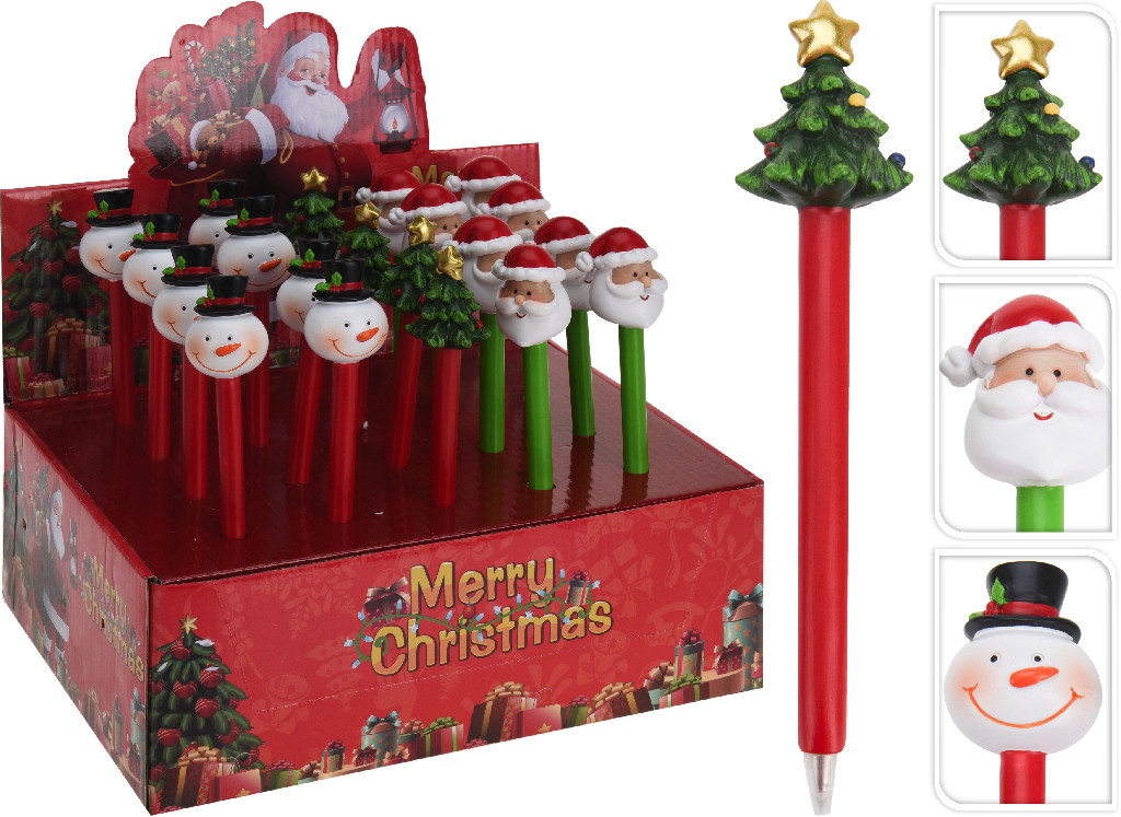 Ручка декоративная с новогодним украшением 16,4 см (3 вида в ассот.), AWA100520 1