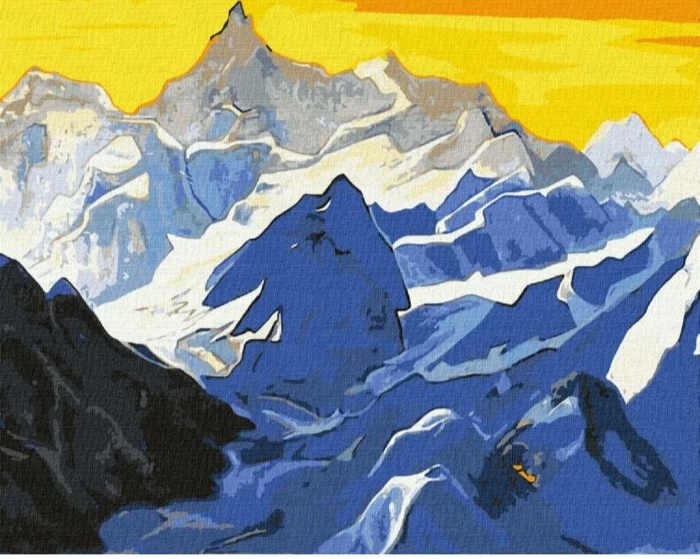 Картина по номерам 40*50 см "Гималайские горы ©Николай Рерих", KHO2867
