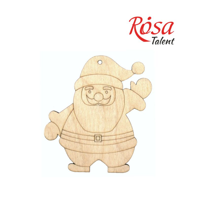 Заготівля Дід Мороз 4, фанера, 9*10 см, 1шт, Rosa Talent (4)