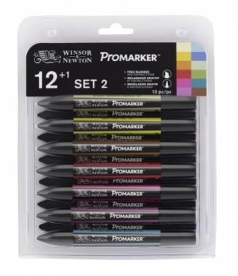 Набір маркерів "ProMarker" Set 2, 12 шт, W&N