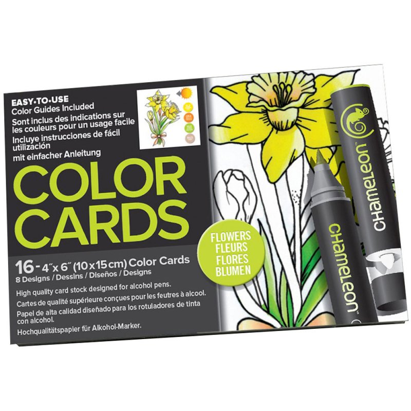 Раскраска Chameleon Color Cards - Цветочные узоры, CC0105