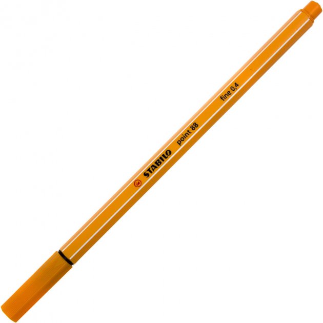 Ручка капилярная неоновая оранжевая Stabilo point 88, 88/054 (8575)