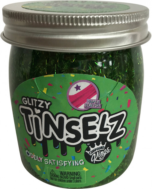 Іграшка Лізун Slime Glitzy Tinselz "Зелене яблуко", 210 г, 300189-6