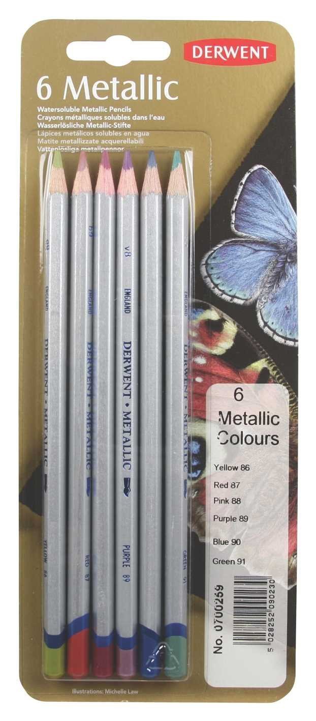 Набор карандашей цветных "Coloured Metallic" 6 цвет. метал. коробка, 0700259