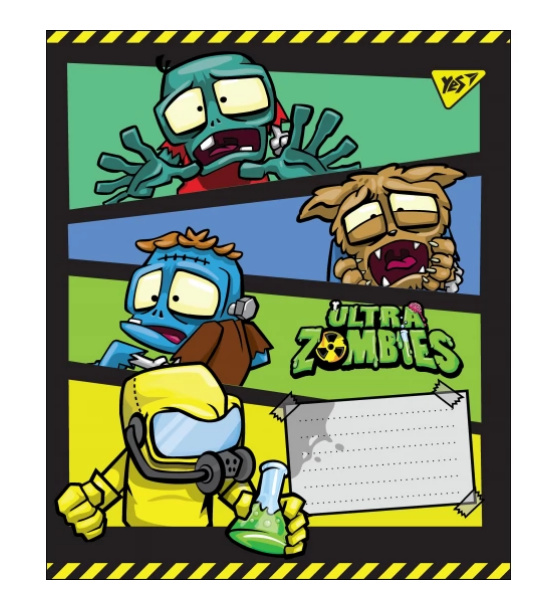 Тетрадь 12 кл. YES "Ultra Zombies", 764496