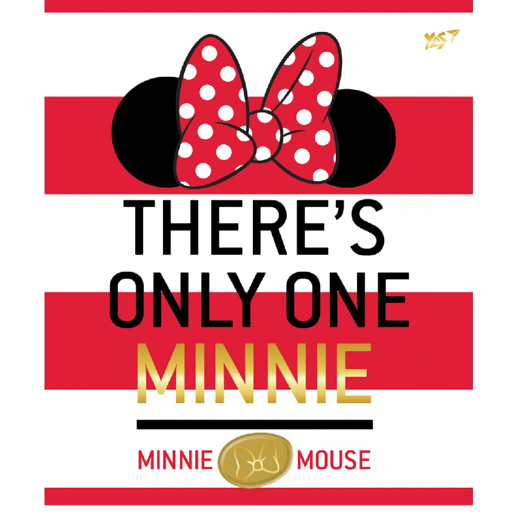 Тетрадь 12 лин. YES "Minnie Mouse gold", 763248