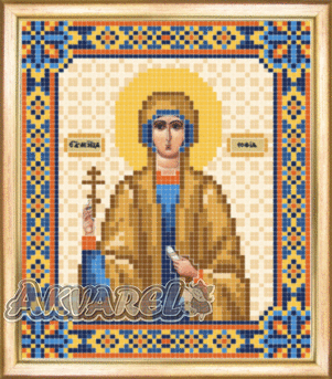Схема для вышивания бисером иконы СБИ-056 "София" 12*14 см ТМ "Чарівна мить"