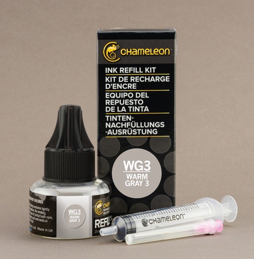 Чорнило для заправки маркера Chameleon 25 мл - Warm Grey 3 (теплий сірий, WG3), CT9051