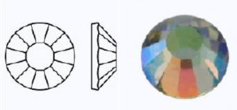 Стразы фольгированные 90095 AB/497-11-612/LIGHT BURGUNDY - ss8 (2,3-2,5 мм, 40 шт) M. C. Rose VIVA12