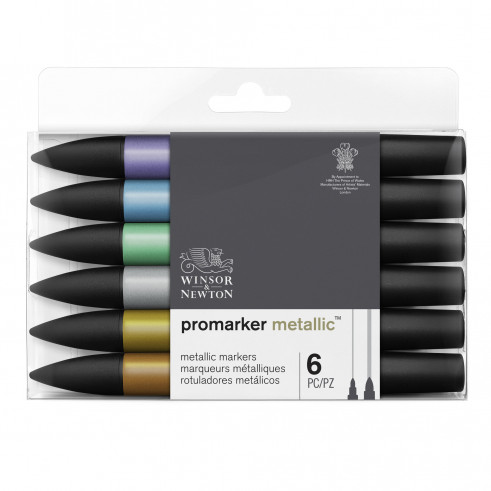 Набір маркерів Letraset "Metallicmarker" 6 шт., 0290135