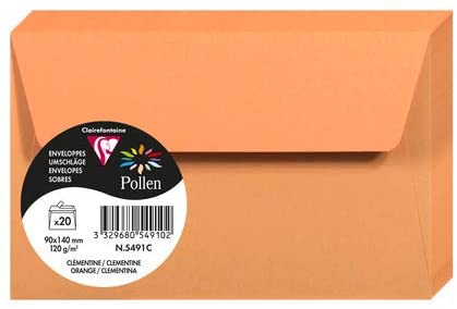 Конверт декоративный Pollen FT30 (90*140 мм)/120 г, Orange/Оранжевый, 5491C