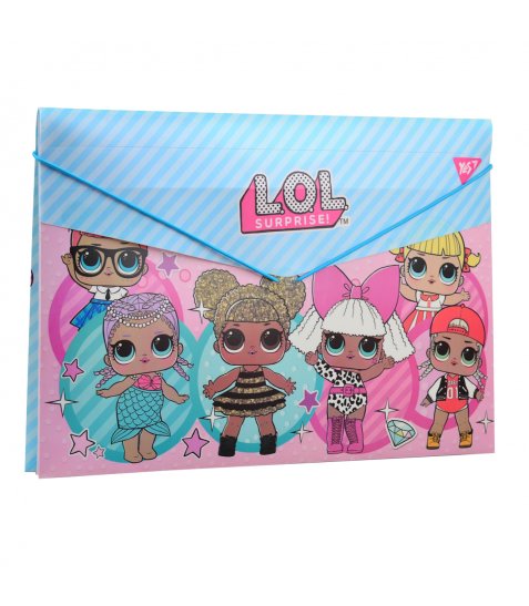 Папка пласт. на гумці 38*25 см "LOL Sweety", 491736 Yes