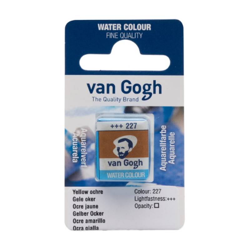 Фарба акварельна Van Gogh 227 Охра жовта, кювета, Royal Talens