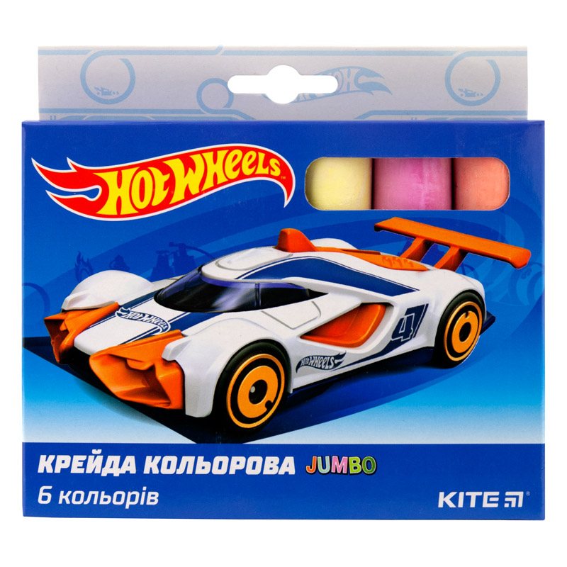 Мелки цветные, 6 кол. Jumbo, HW19-073