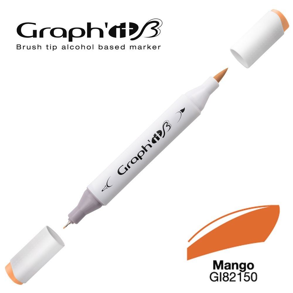 Маркер двосторонній Brushmarker, Манго (2150), GI82150 Graph`it