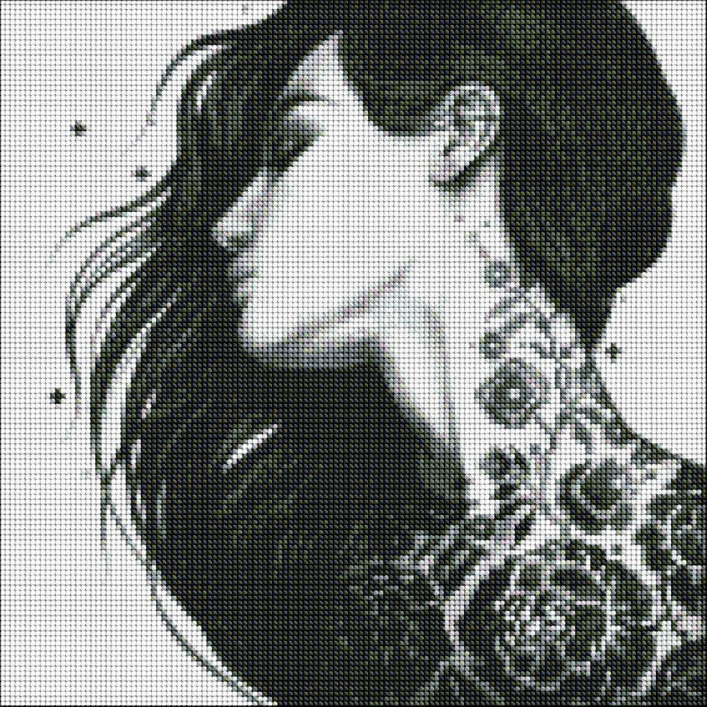 Набір з алмазною мозаїкою "Непокірна ©lesya_nedzelska_art" 40*40 см, AMO7269 ТМ "Ідейка"