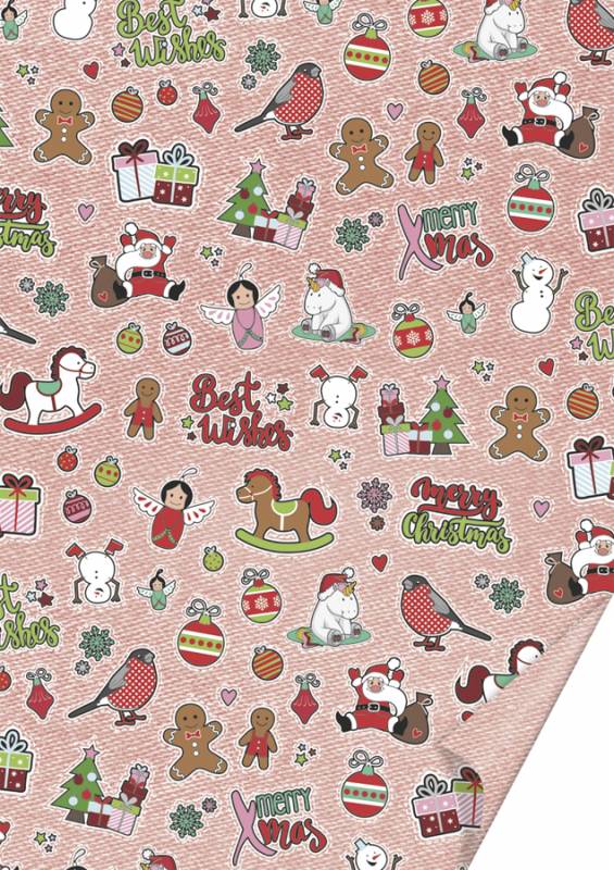 Папір з малюнком А4 "Patches Xmas" 300 г/м2 двосторонній, 204771729 Heyda
